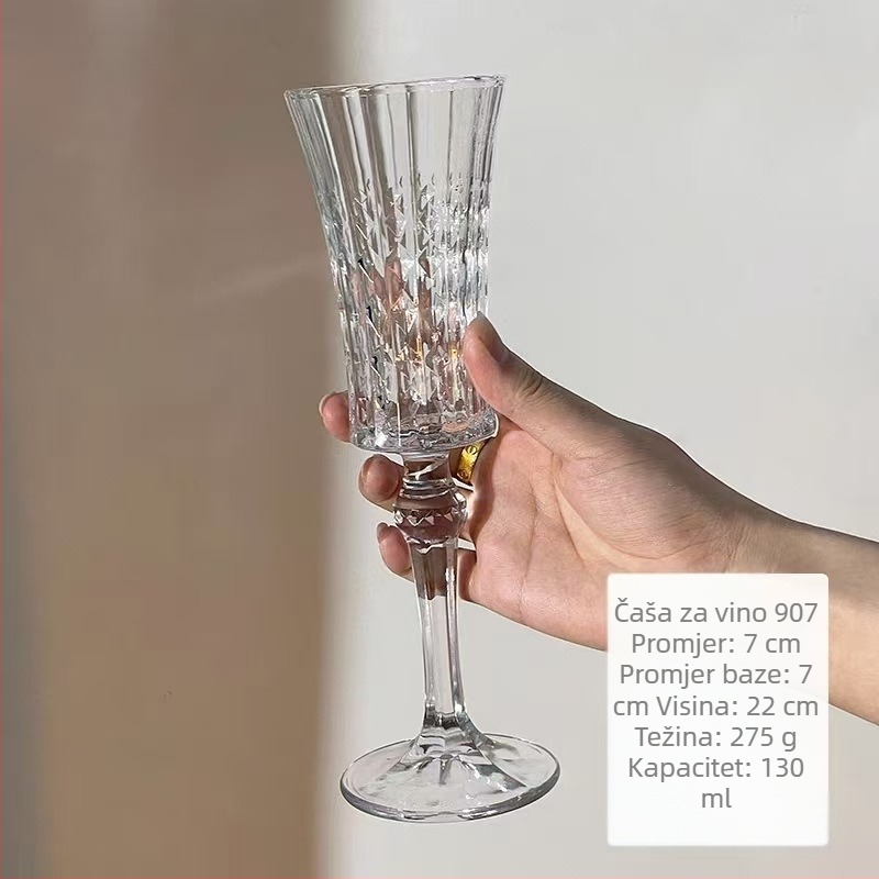 Francuski stil čaše za šampanjac, vrhunska čaša za crveno vino, retro dvorski dizajn za kućnu uporabu