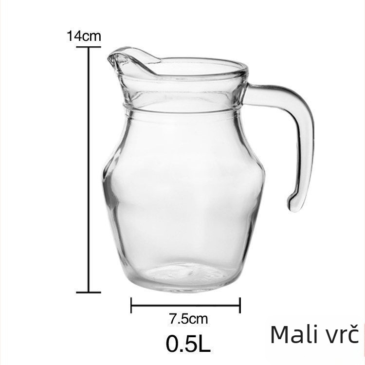 Dekanter od debelog stakla za crveno vino i žestoka pića, izljev s kljunom patke, 500 ml