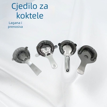 Nehrđajući čelični bar filter, cjedilo za led i odvajač leda – oprema za koktele i dodaci za vino