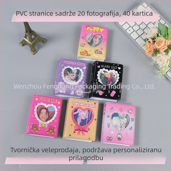 3-inčni karikatura foto album sa stranicama za jednu karticu, kompaktni album za Instax fotografije