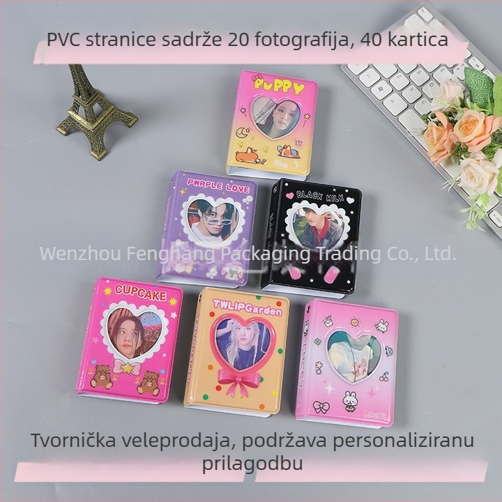 3-inčni karikatura foto album sa stranicama za jednu karticu, kompaktni album za Instax fotografije