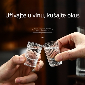 Set čaša od kristalnog stakla s dozatorom, za kućnu upotrebu, male čaše, kineskog stila posuđa za piće, kreativan dizajn jedne čaše