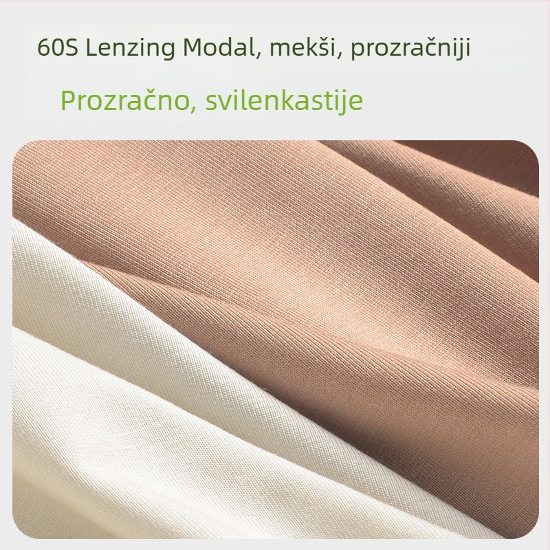 Muške bešivne bokserice od modalnog materijala sa sericin proteinom, antibakterijske, srednji pojas