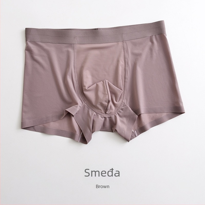 Bezšivne muške boxerice od najlona Ice Silk, antibakterijske, prozračne, brzo se suše