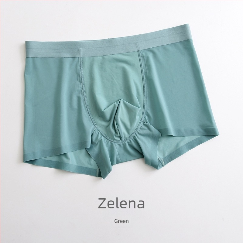 Bezšivne muške boxerice od najlona Ice Silk, antibakterijske, prozračne, brzo se suše