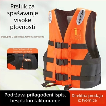 Spasivački prsluk za odrasle i djecu, za brod, plivanje, ribolov i snorkeling, prijenosna oprema