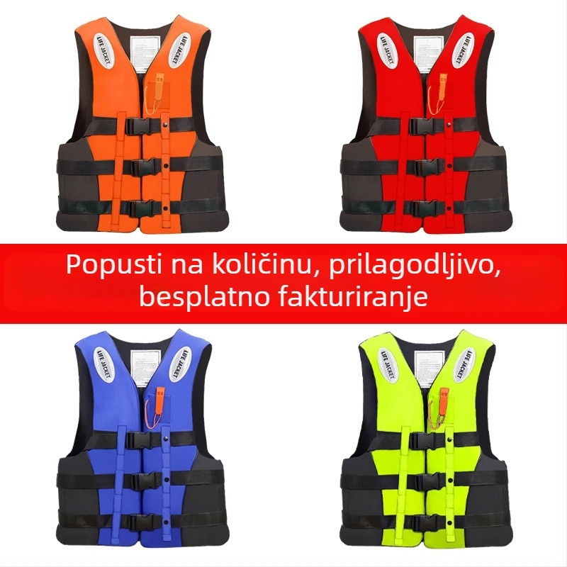Spasivački prsluk za odrasle i djecu, za brod, plivanje, ribolov i snorkeling, prijenosna oprema