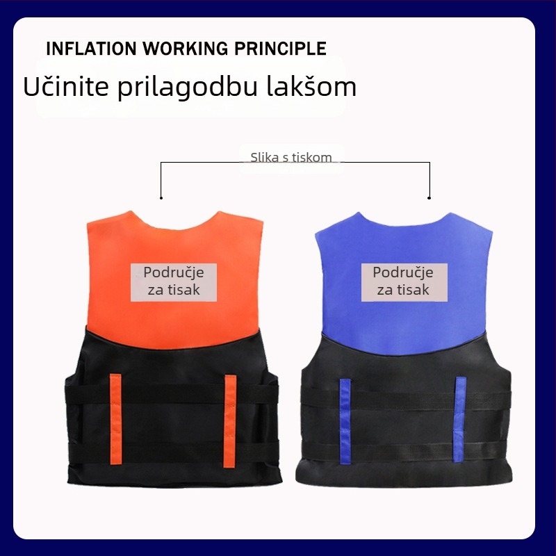 Spasivački prsluk za odrasle i djecu, za brod, plivanje, ribolov i snorkeling, prijenosna oprema