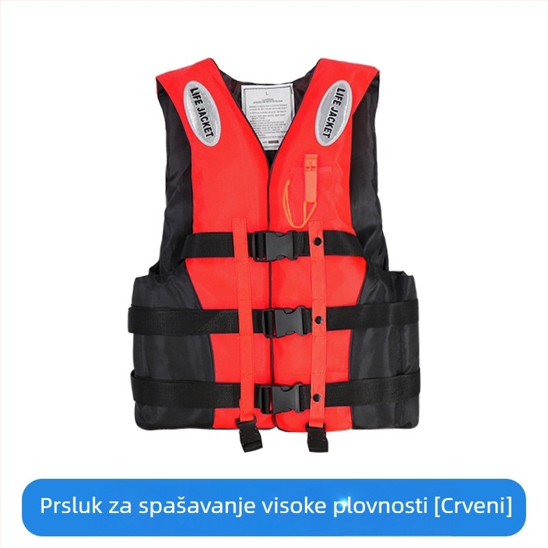 Spasivački prsluk za odrasle i djecu, za brod, plivanje, ribolov i snorkeling, prijenosna oprema