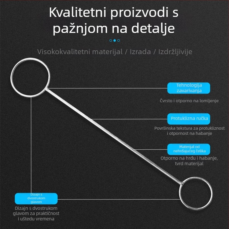 Željezni prsten za boce i alat za rezanje staklenih boca
