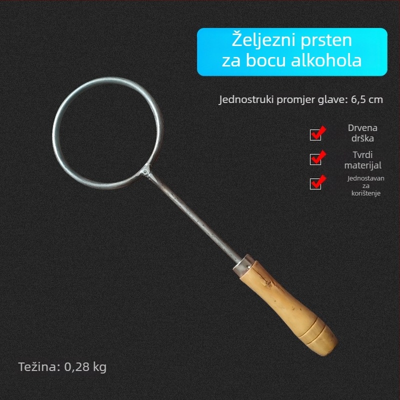 Željezni prsten za boce i alat za rezanje staklenih boca