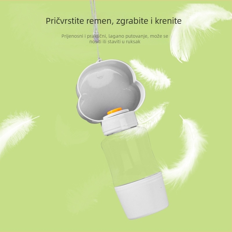 Meow Heart Treasure posuda za putovanje za kućne ljubimce s krunom od oblaka, za vanjsku upotrebu i hranilica za psa