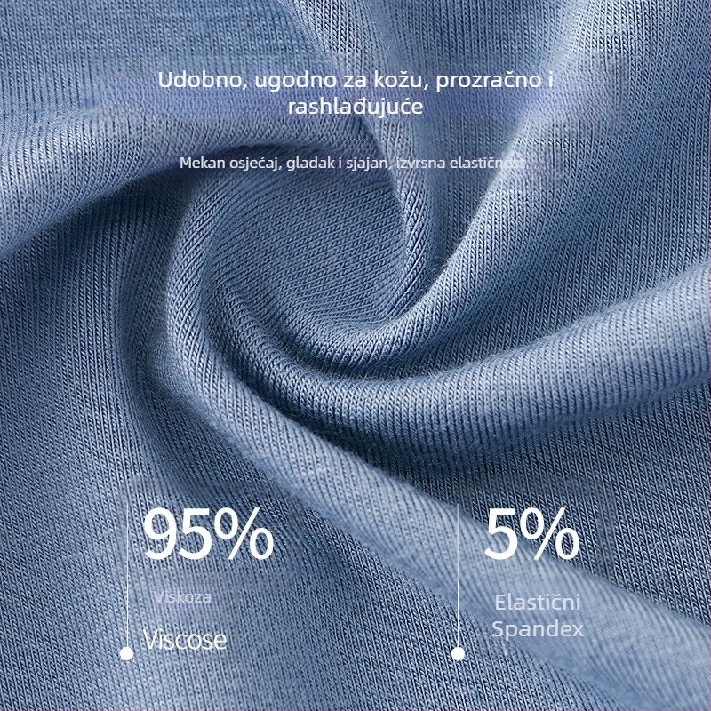 Muške bokserice od modalnog materijala, prozračne, s ergonomskim U-oblikovanim džepom za potporu testisa