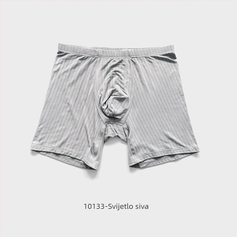 Muške bokserice od DuPont Lycra Modal, sportske, produžene dužine, protiv trenja, za trčanje, opuštena kroj, dugačke noge