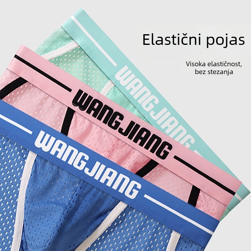 Muške gaćice od ledene svile, mrežaste i prozračne za ljeto