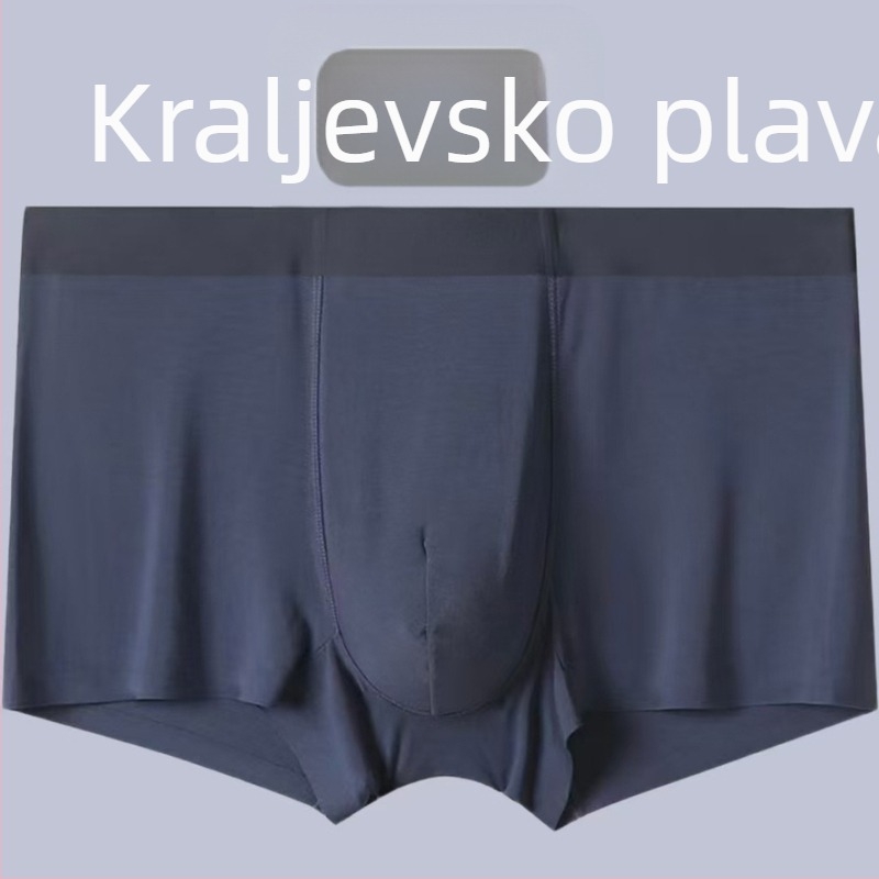 Muške bokserice od modal 100S, nježne i ugodne za kožu, jednofaredne, prozračne, srednja visina struka