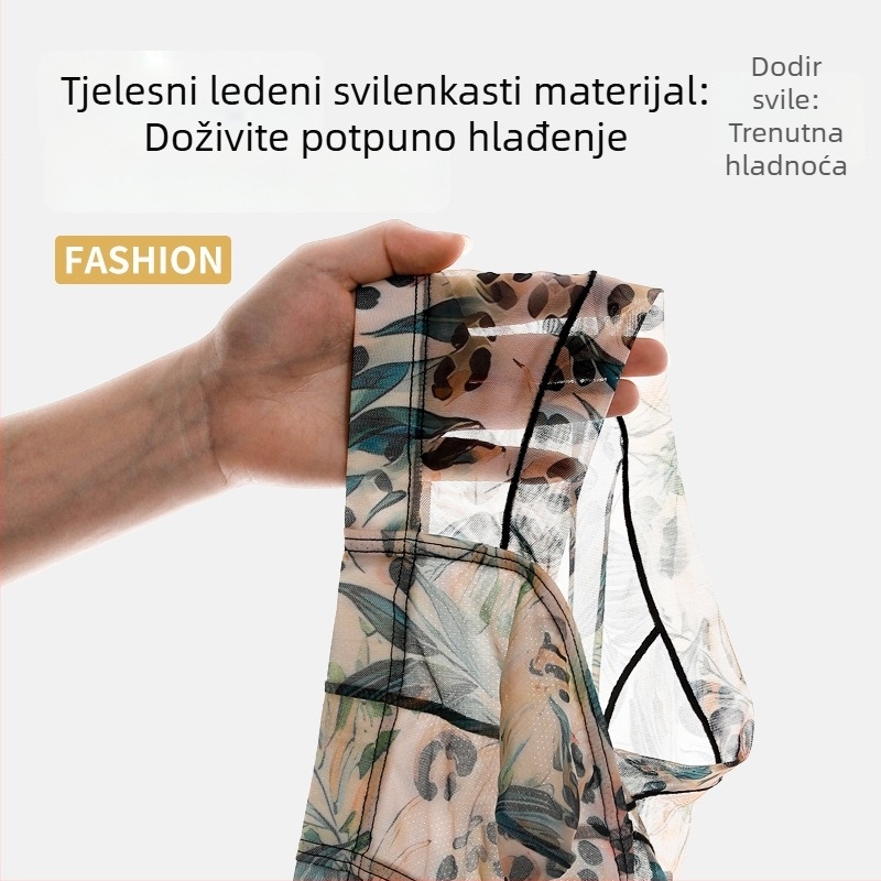 Muške gaćice s leopard printom, od ice silk tkanine, tanke i prozračne