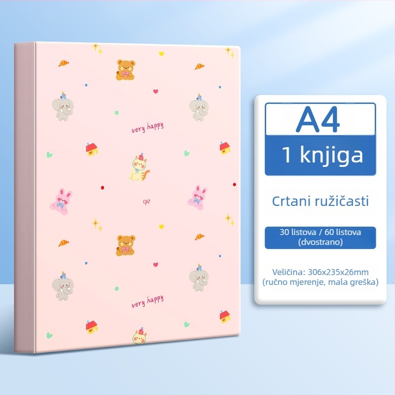 Plastična knjiga za pohranu potvrda i dokumenata: dječji potvrde, informacijski zapisi, kontrolni popisi i izvješća o trudnoći