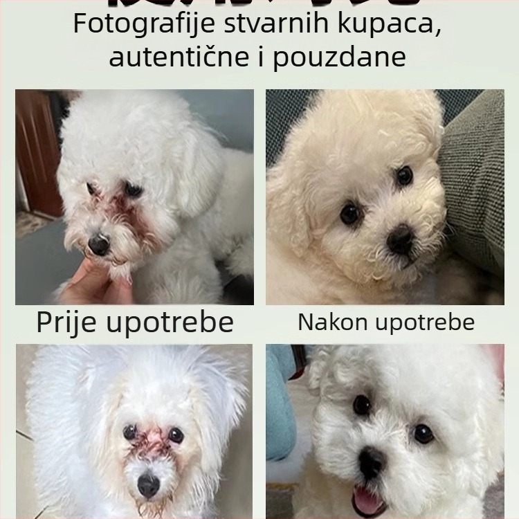 Tekućina za uklanjanje suza kod pasa – kapi za oči i otopina za čišćenje očiju
