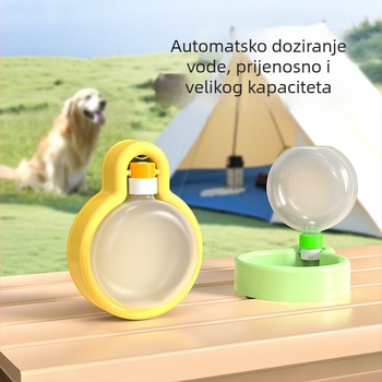 Sklopiva posuda za vodu za kućne ljubimce, za male pse, prijenosna, s velikim kapacitetom