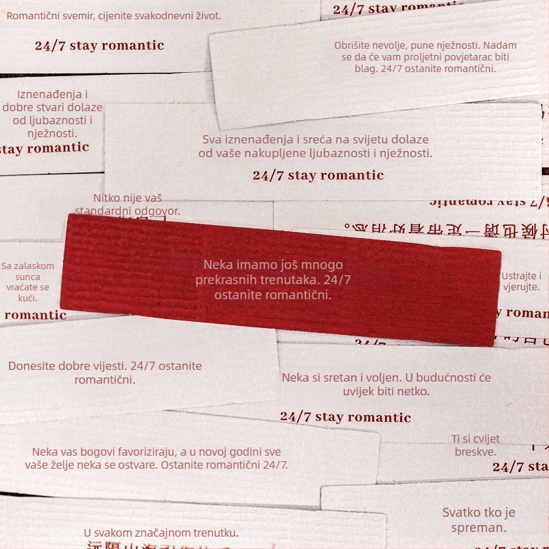Romantičan i nepokolebljiv set naljepnica za planer s ljubavnim citatima i umjetničkim naljepnicama za dnevnik