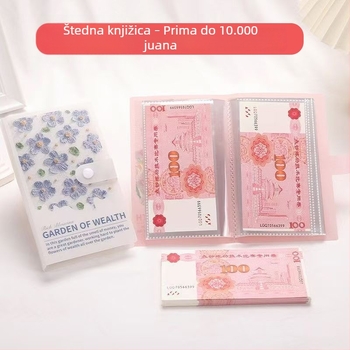 Nova A6 knjiga štednje s 3D uljnom slikom i plastičnim omotom, album za pohranu novca i spominskih banknota.
