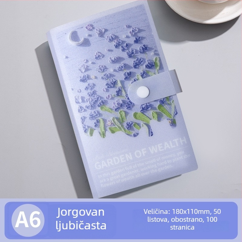 Nova A6 knjiga štednje s 3D uljnom slikom i plastičnim omotom, album za pohranu novca i spominskih banknota.