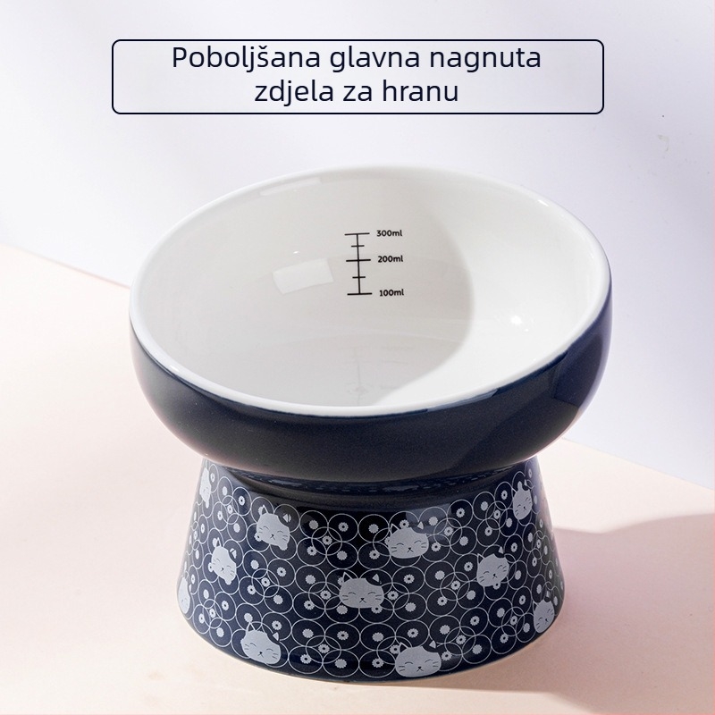 Keramička posuda za mačke i pse iz serije Starry Sky, za male i srednje pse, zdjele za hranu i piće, potrepštine za kućne ljubimce