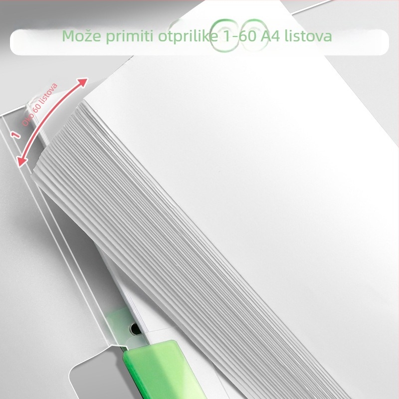 A4 okretna klips mapa s prozirnim umetkom za ispite, za učenike srednje škole