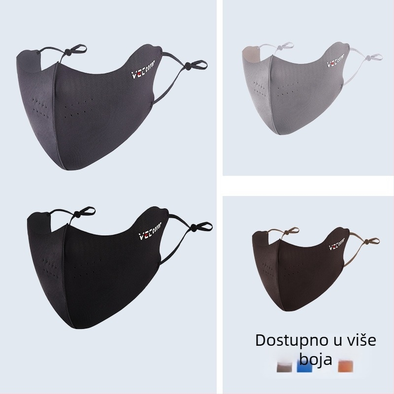 Zimska maska za vožnju biciklom s flisom, debela, otporna na vjetar i magljenje, prozračan 3D dizajn s zaštitom očiju.