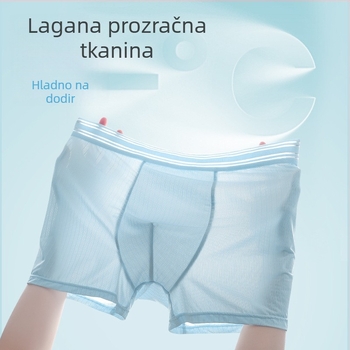 Muške bokserice Ice Silk, plus veličina, ljeto, mrežasta tkanina, udoban kroj