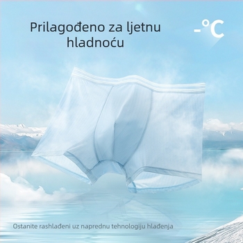 Muške bokserice Ice Silk, plus veličina, ljeto, mrežasta tkanina, udoban kroj