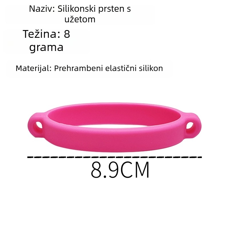 Ručni tkani povlačni užad za čašu vode 8–40 oz, silikonski prsten prehrambene kvalitete, prenosni sportski kaiš za čašu