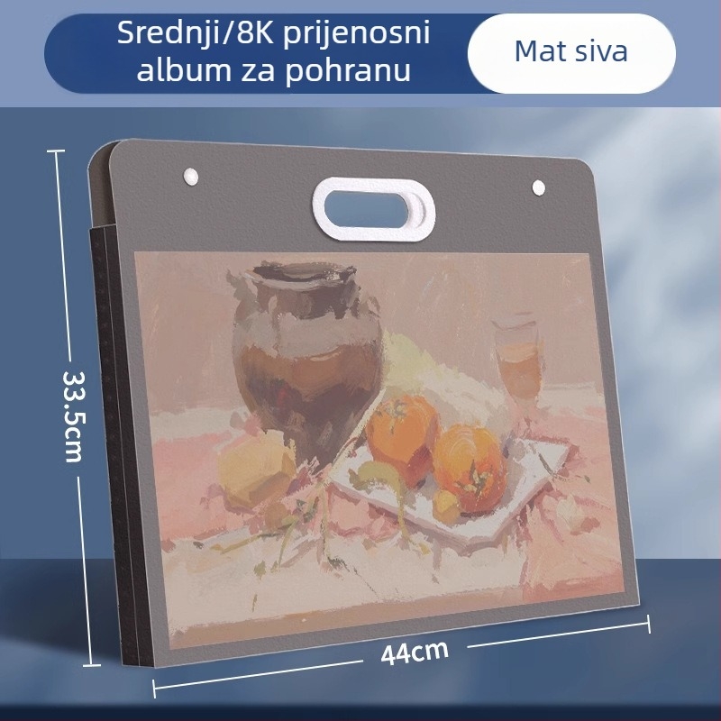 8K album za pohranu crteža, 4K zbirka dječjih umjetničkih djela, vodootporan prijenosni folder, veliki kapacitet za pohranu.