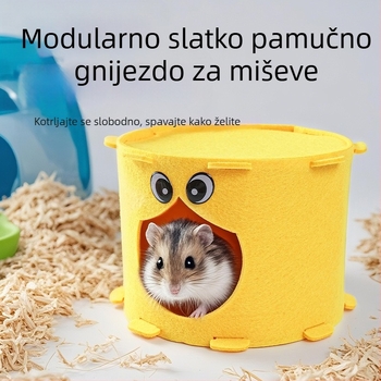 Filc sklonište za male kućne ljubimce s tunelom i trupom drveta