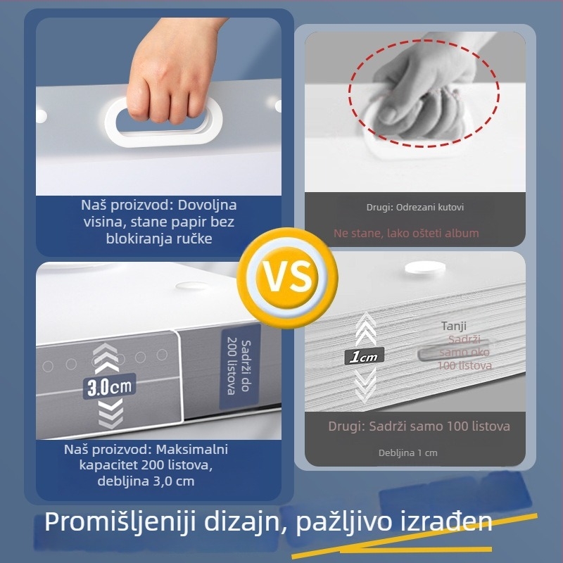 Torba za pohranu albuma i papira za crtanje, fascikla za skice, knjiga za prikupljanje umjetničkih djela, velika ručna torba