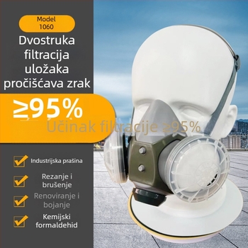 1060 Maska za prašinu s podkovastim filtrom i kutijom filtra za industrijsku uporabu