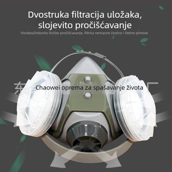 1060 Maska za prašinu s podkovastim filtrom i kutijom filtra za industrijsku uporabu