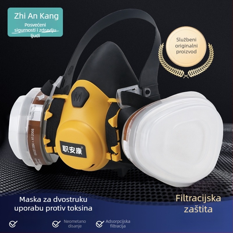 6200 respirator za bojanje sprejem, brušenje i zaštitu od prašine i kemikalija