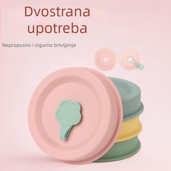 Novi silikonski poklopac za čašu, dvostrani, otporan na prašinu za Mason staklenke