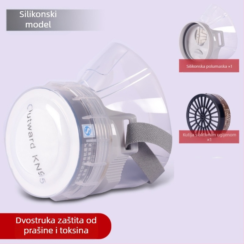 Gasna maska 102 – polumaska od silikonske gume, zaštita od industrijske prašine, formaldehid, bojenje i kemijska industrija