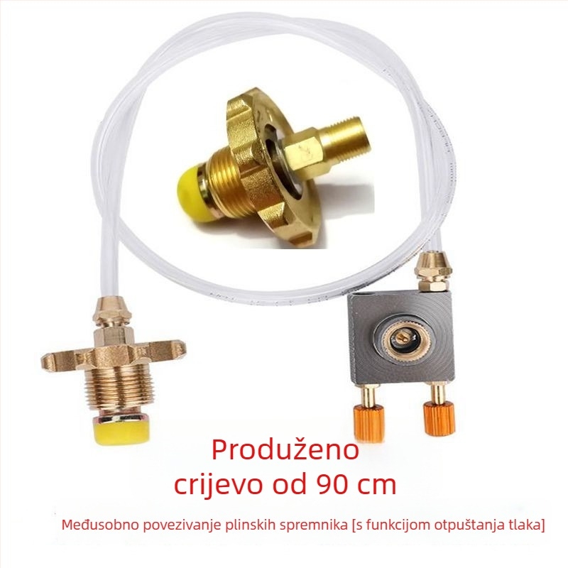 Spajanje za tekući plin, ventil za punjenje, most adapter za butan i propan, cijevi 8×5 i 6×4