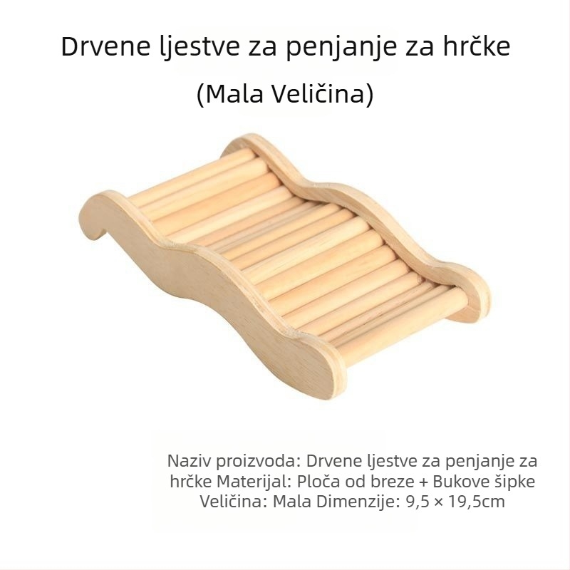 Akrilna višefunkcijska penjačka ljestvica za hrčka s platformom, dekorativni dodatak za kavez