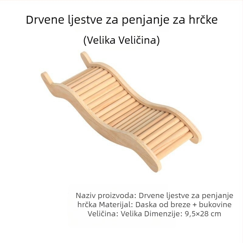 Akrilna višefunkcijska penjačka ljestvica za hrčka s platformom, dekorativni dodatak za kavez