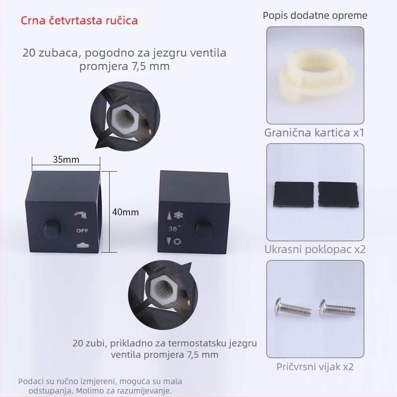 Elektroplatirano ručno kolo za popravak slavina u kupaonici, različite veličine