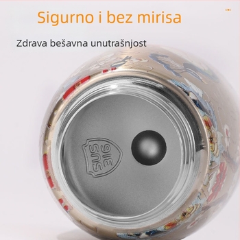 Mini šalica od nehrđajućeg čelika 316, u obliku gljive, za studente muškarce i žene, s inteligentnim prikazom temperature, izolirana termos čaša, kompaktna i prijenosna