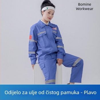 Skup za zavarivanje od 100% pamuka, potpuno pamučna radna odjeća za zavarivanje, debela i otporna na habanje
