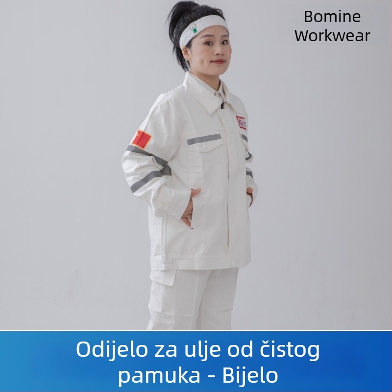 Skup za zavarivanje od 100% pamuka, potpuno pamučna radna odjeća za zavarivanje, debela i otporna na habanje