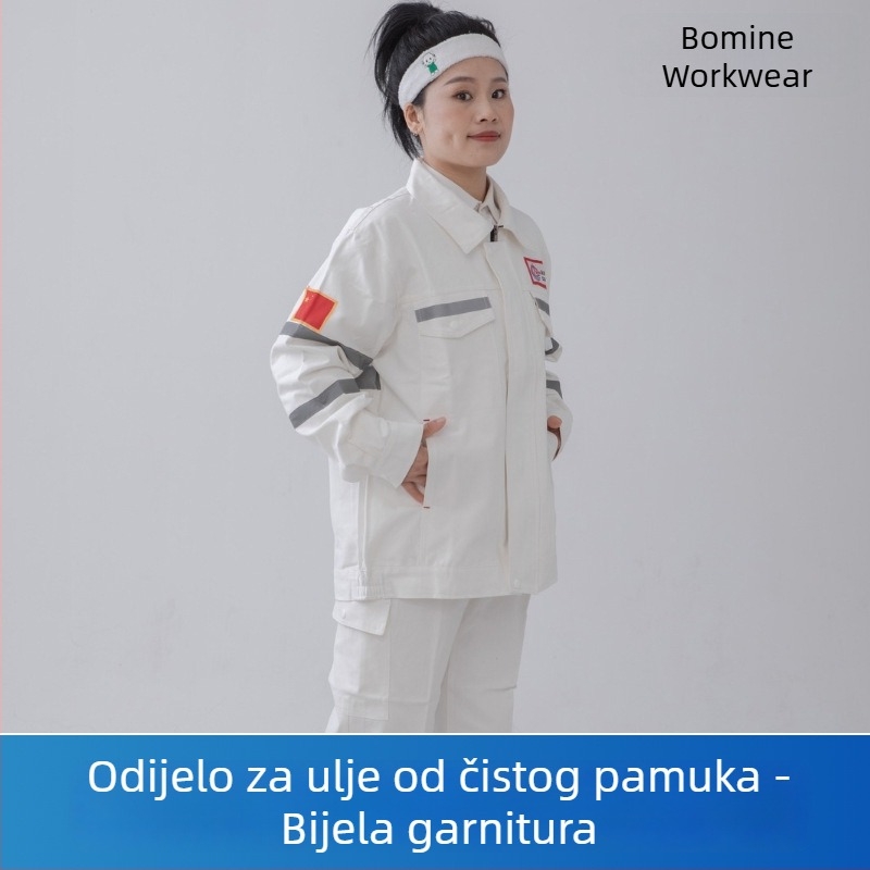 Skup za zavarivanje od 100% pamuka, potpuno pamučna radna odjeća za zavarivanje, debela i otporna na habanje
