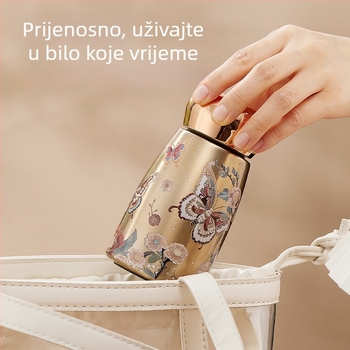 Mini izolirana šalica u obliku gljive s unutarnjim dijelom od 316L nehrđajućeg čelika, prenosna